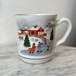 Vintage Christmas Holiday mug cup Sango 3909 SILENT NIGHT Mug Joan Luntz